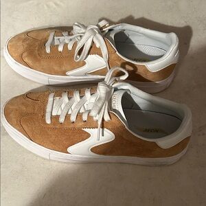 Skechers Tan and White Sneakers